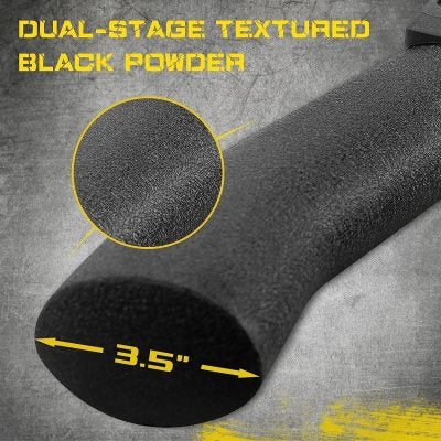 Chevy Silverado 3500HD Double Cab 2015-2019 Black Nerf Bars