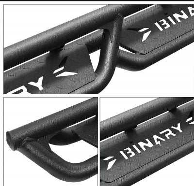 Toyota Tundra CrewMax 2014-2021 Black Nerf Bars Bed Access Step