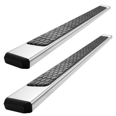 GMC Sierra 3500HD Double Cab 2020-2026 Hex Steps Running Boards Stainless 6 Inches