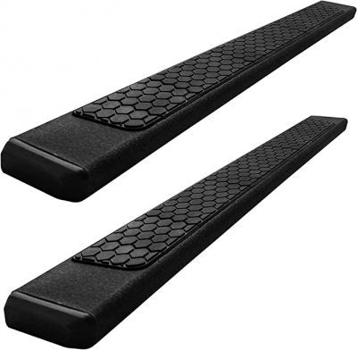 Chevy Silverado 2500HD Double Cab 2020-2026 Hex Steps Running Boards Black 6 Inches