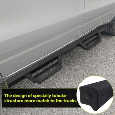 GMC Sierra 2500HD Crew Cab 2007-2014 Black Nerf Bars