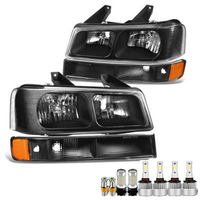 GMC Savana 2003-2025 Black LED Headlight Bulbs Set Complete Kit