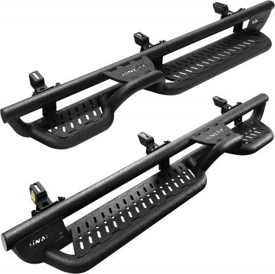 Jeep Wrangler JK 4-Door 2007-2018 Black Nerf Bars