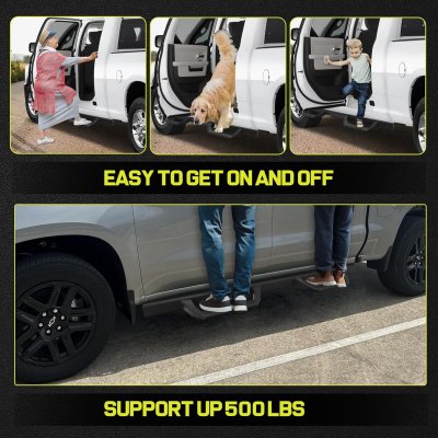 Nissan Frontier Crew Cab 2022-2026 Black Nerf Bars