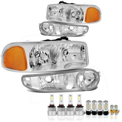GMC Sierra Denali 2002-2006 LED Headlight Bulbs Complete Kit