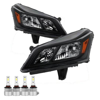 Chevy Traverse 2013-2017 Black LED Headlight Bulbs Set Complete Kit