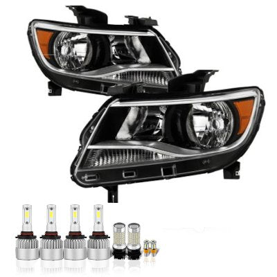 Chevy Colorado 2015-2022 Black LED Headlight Bulbs Set Complete Kit