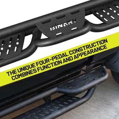 Ford F150 SuperCrew 2021-2026 Black Nerf Bars