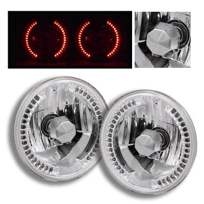 Chrysler Cordoba 1975-1977 Red LED Sealed Beam Headlight Conversion