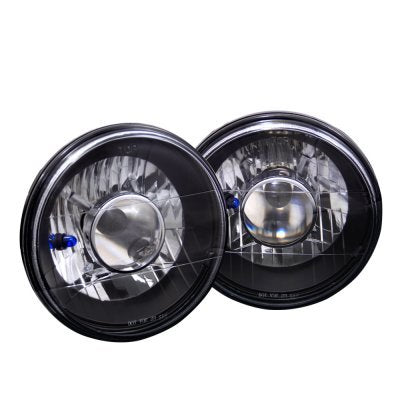 Dodge Dart 1972-1976 Black Chrome Sealed Beam Projector Headlight Conversion