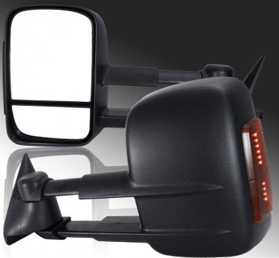 Chevy Suburban 2003-2006 Towing Mirrors Power Heated LED Signal Lights