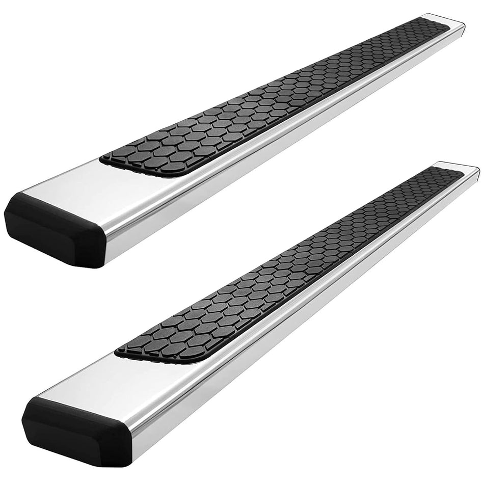 Dodge Ram 1500 Quad Cab 2009-2018 Hex Steps Stainless Running Boards 6 Inches