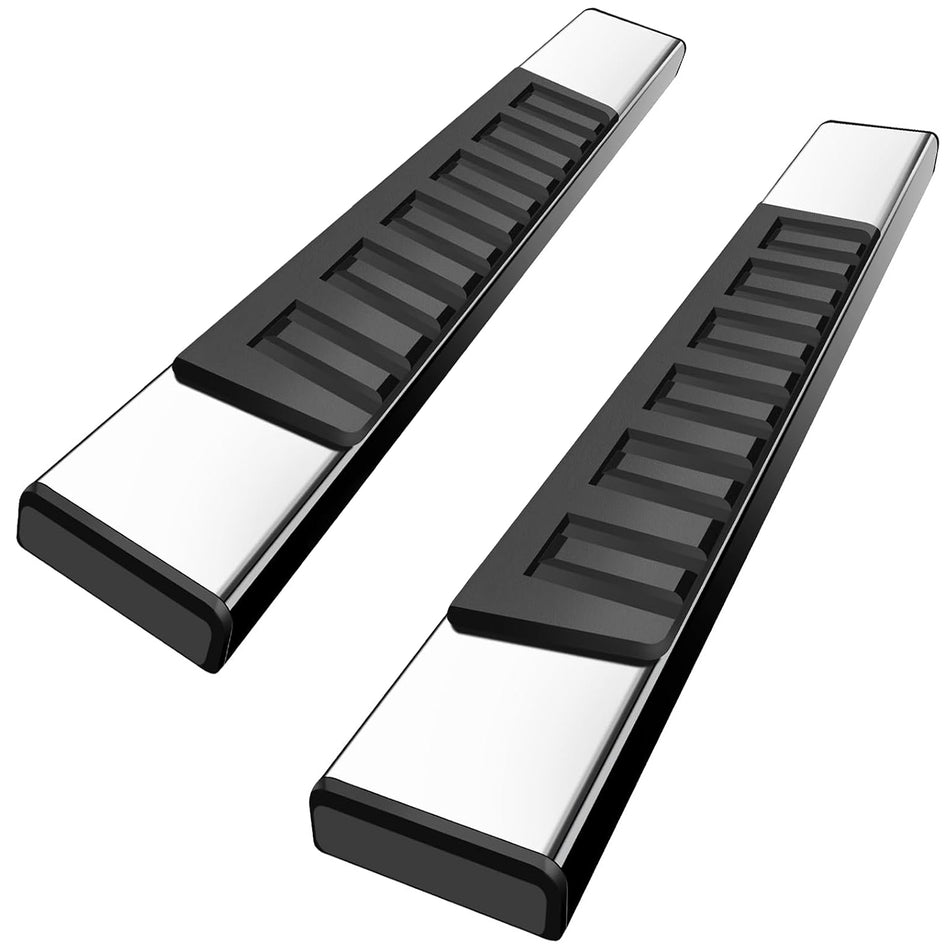 Chevy Silverado 3500HD Duramax Regular Cab 2015-2019 Running Boards Stainless 6 Inches