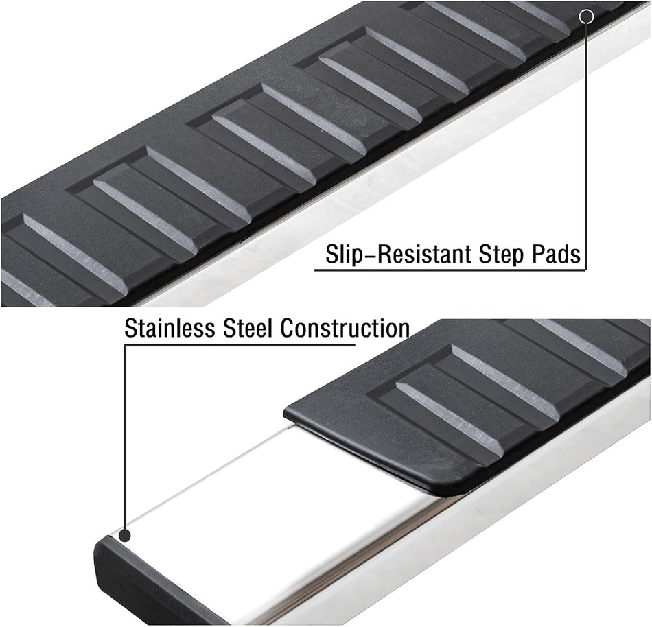 Chevy Colorado 2023-2026 Running Boards Stainless 6 Inches