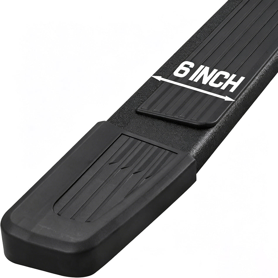 GMC Sierra 1500 Regular Cab 1999-2006 New Running Boards Black 6 Inches